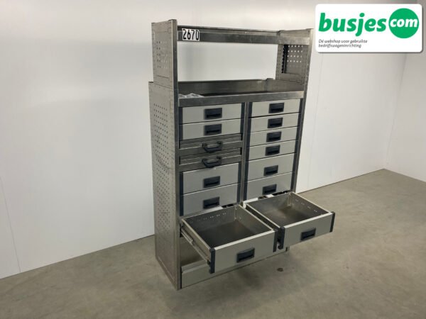 Aluca bedrijfswageninrichting 1010x425x1705mm (2670) - Afbeelding 6
