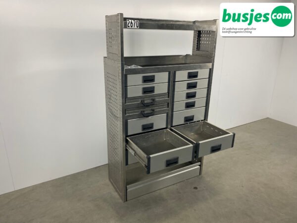 Aluca bedrijfswageninrichting 1010x425x1705mm (2670) - Afbeelding 7