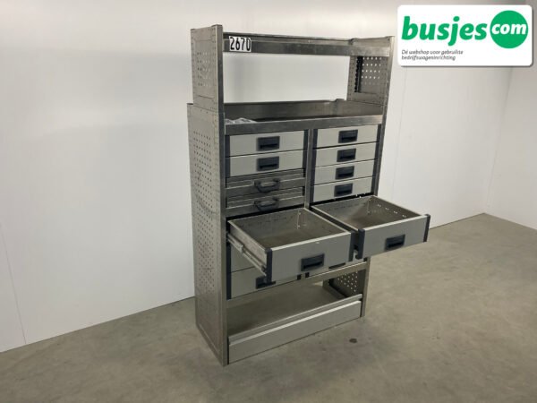 Aluca bedrijfswageninrichting 1010x425x1705mm (2670) - Afbeelding 8