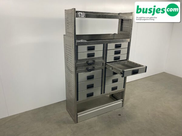 Aluca bedrijfswageninrichting 1010x425x1705mm (2670) - Afbeelding 9