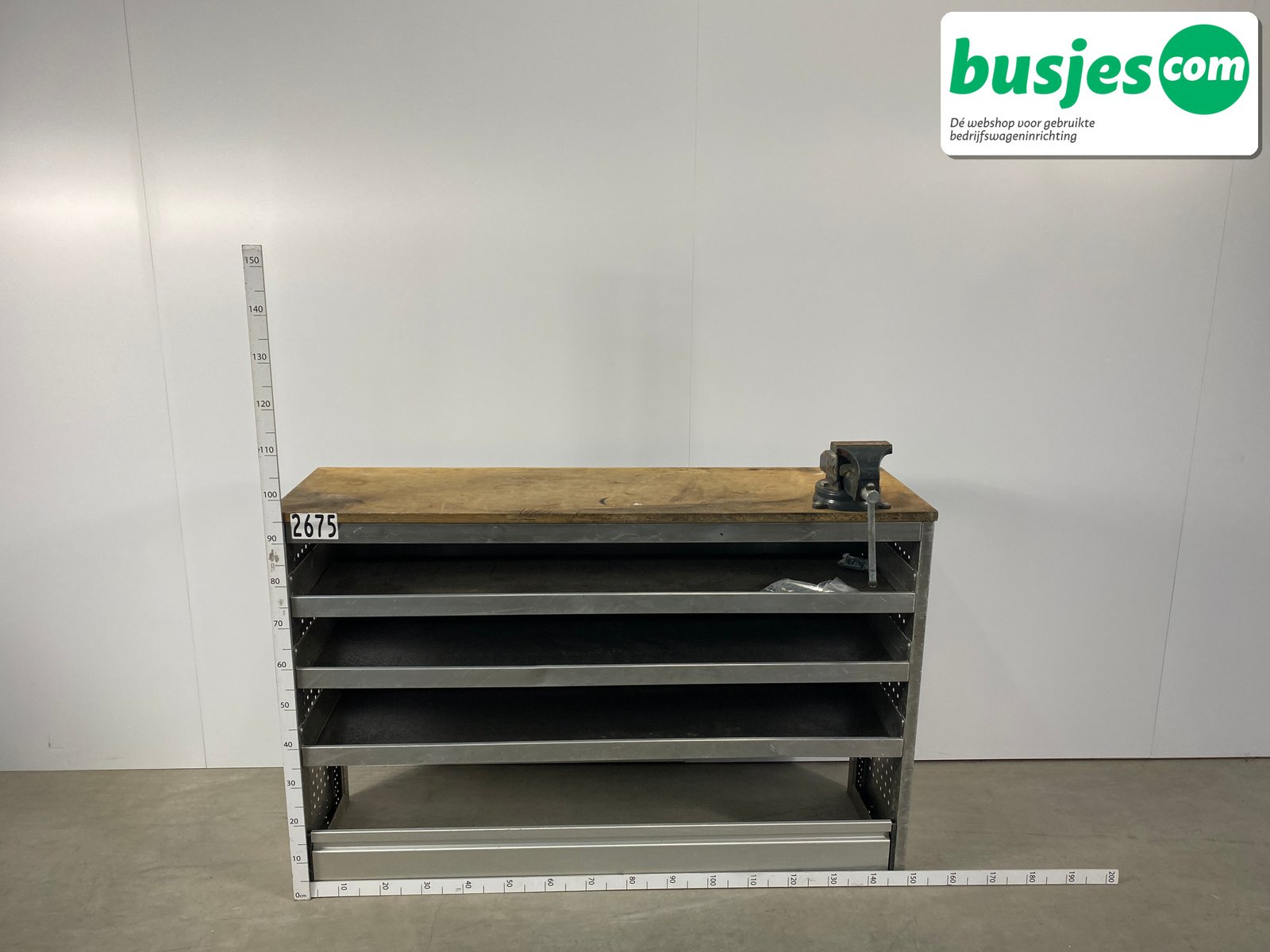 Aluca bedrijfswageninrichting 1510x435x975mm (2675) - Afbeelding 2