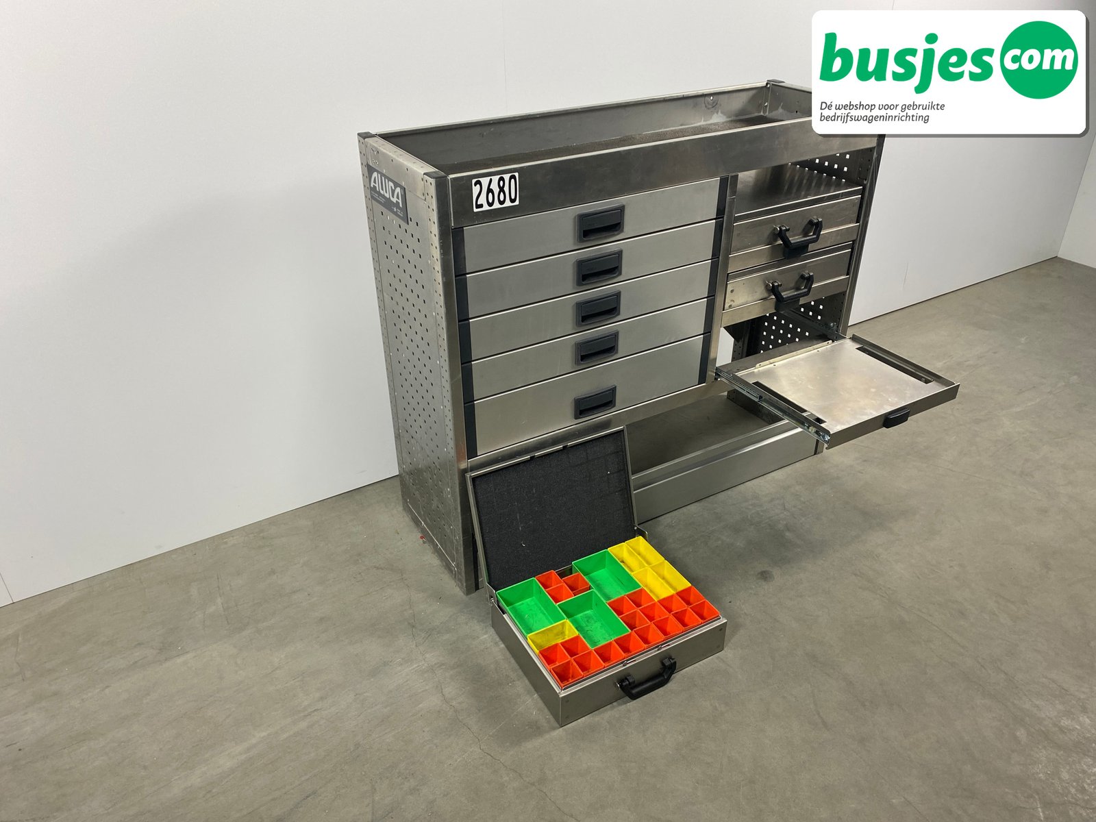 Aluca bedrijfswageninrichting 1255x420x1050mm (2680) - Afbeelding 11