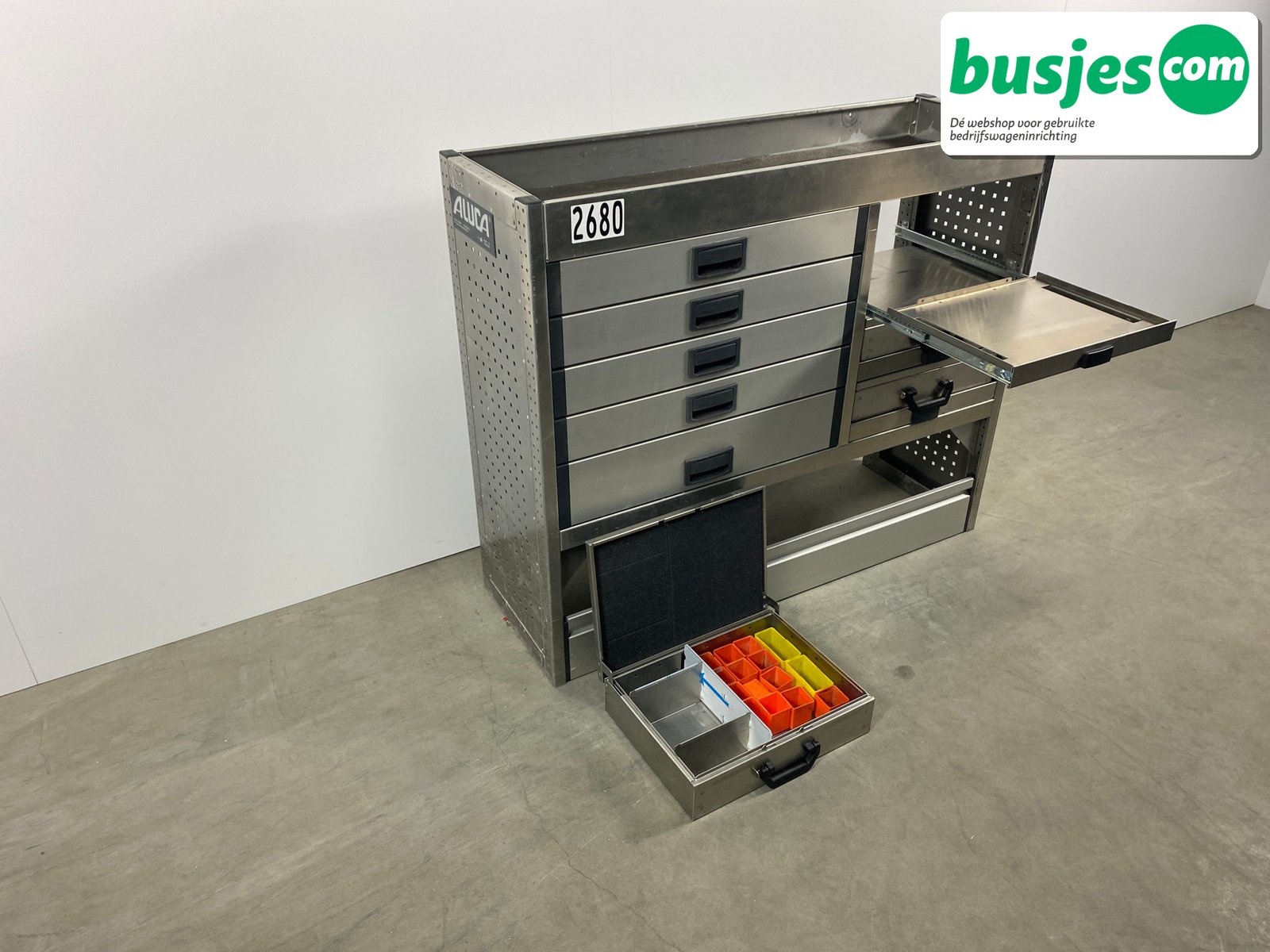 Aluca bedrijfswageninrichting 1255x420x1050mm (2680) - Afbeelding 13
