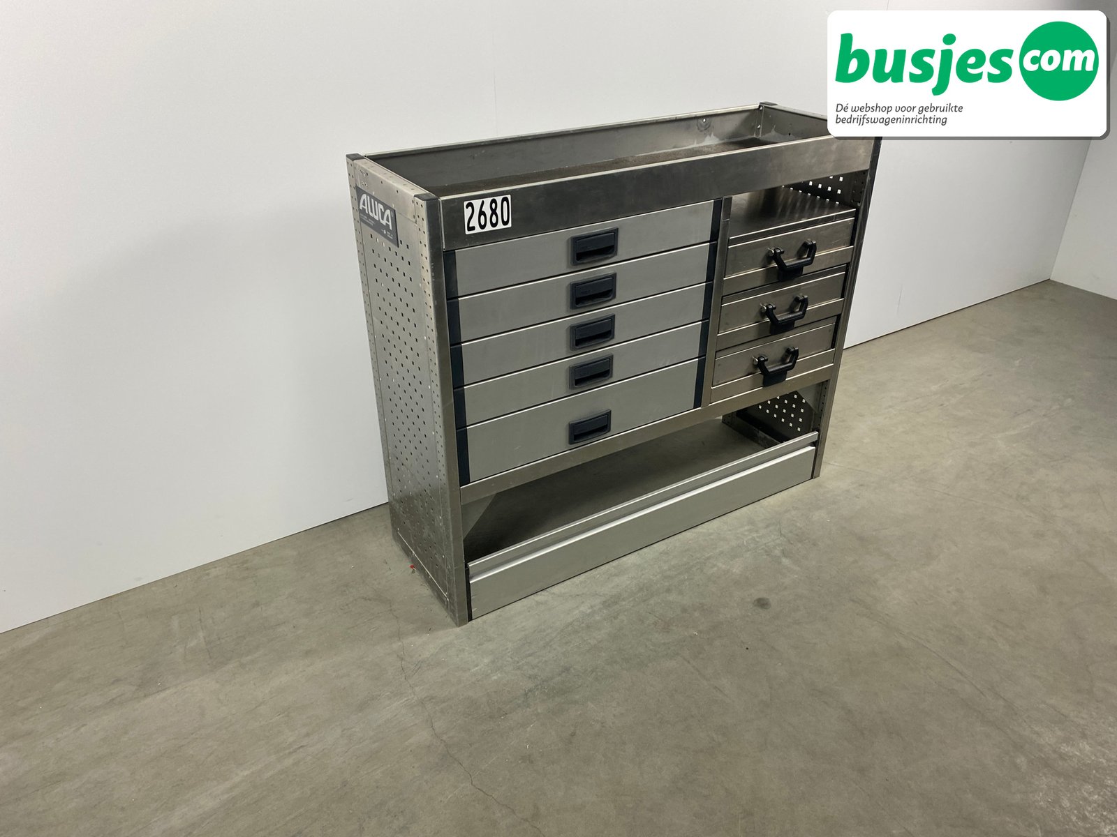 Aluca bedrijfswageninrichting 1255x420x1050mm (2680) - Afbeelding 4