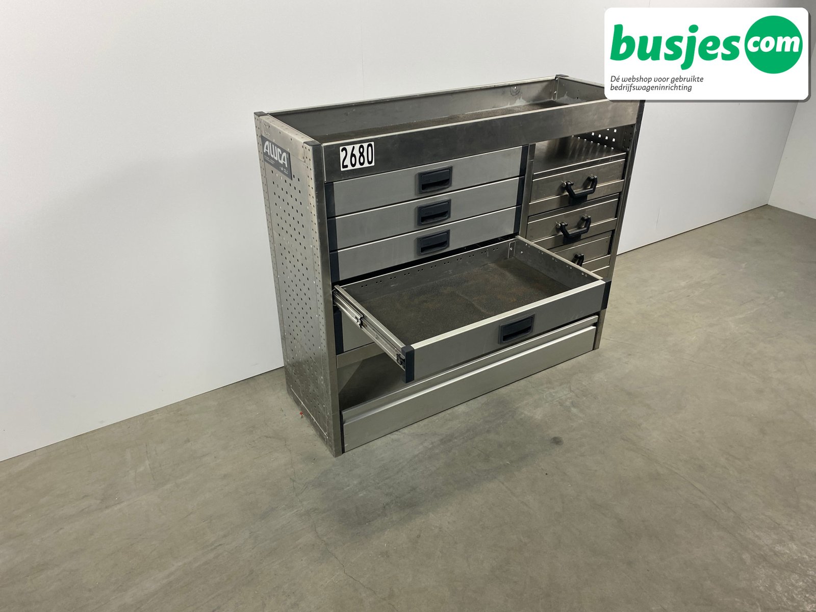 Aluca bedrijfswageninrichting 1255x420x1050mm (2680) - Afbeelding 7