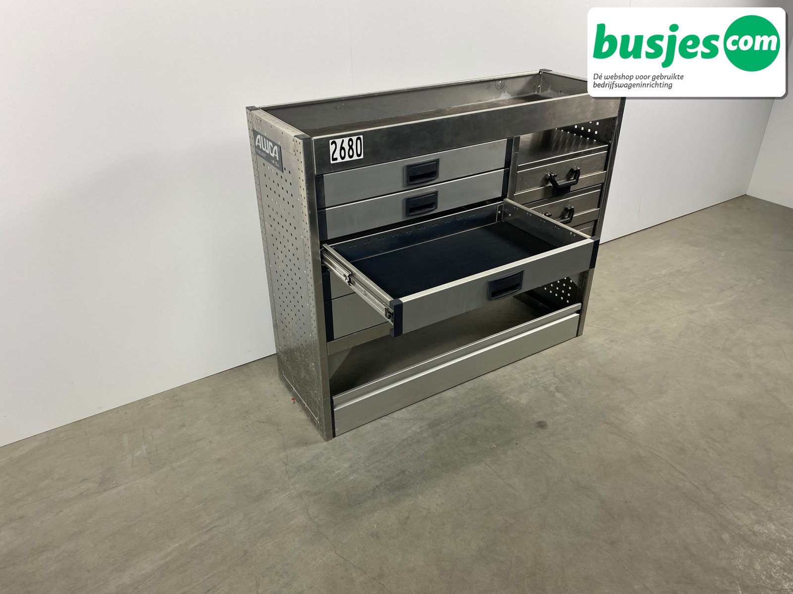 Aluca bedrijfswageninrichting 1255x420x1050mm (2680) - Afbeelding 8