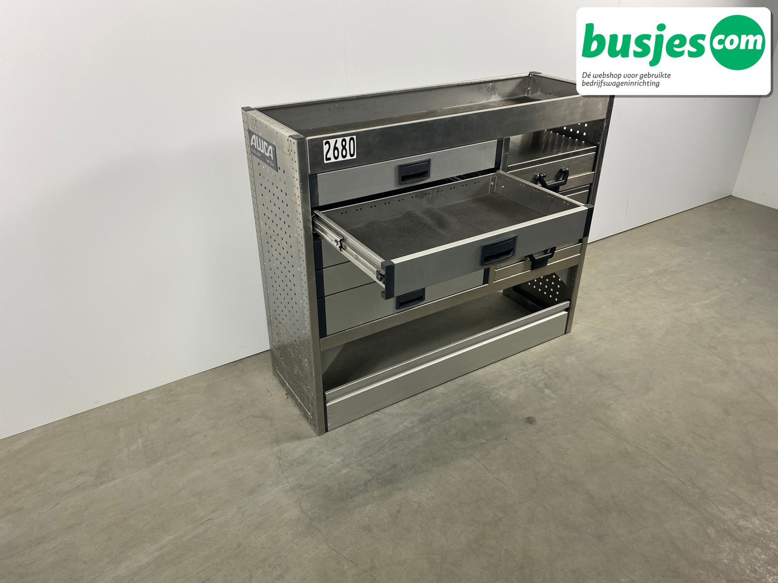 Aluca bedrijfswageninrichting 1255x420x1050mm (2680) - Afbeelding 9