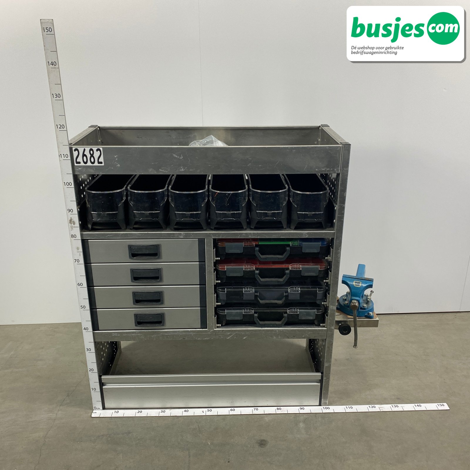 Aluca bedrijfswageninrichting 1215x420x1155mm (2682)