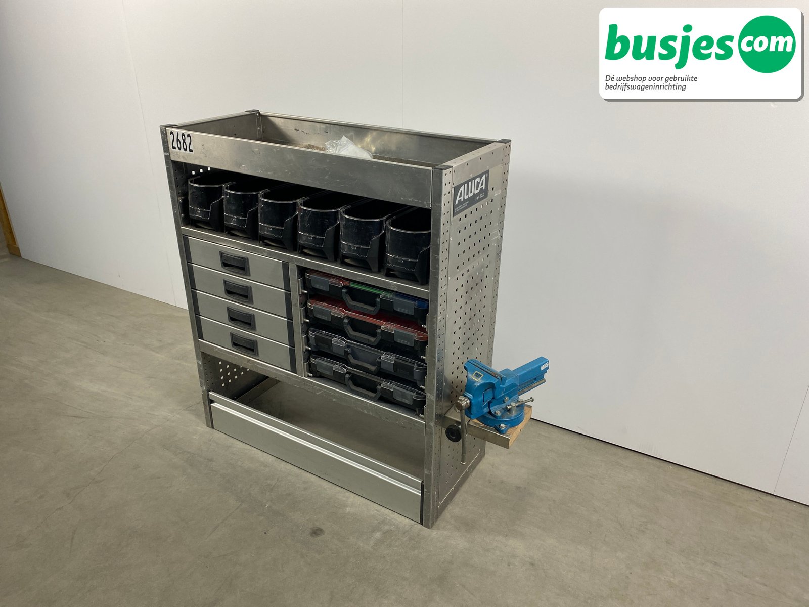 Aluca bedrijfswageninrichting 1215x420x1155mm (2682) - Afbeelding 3