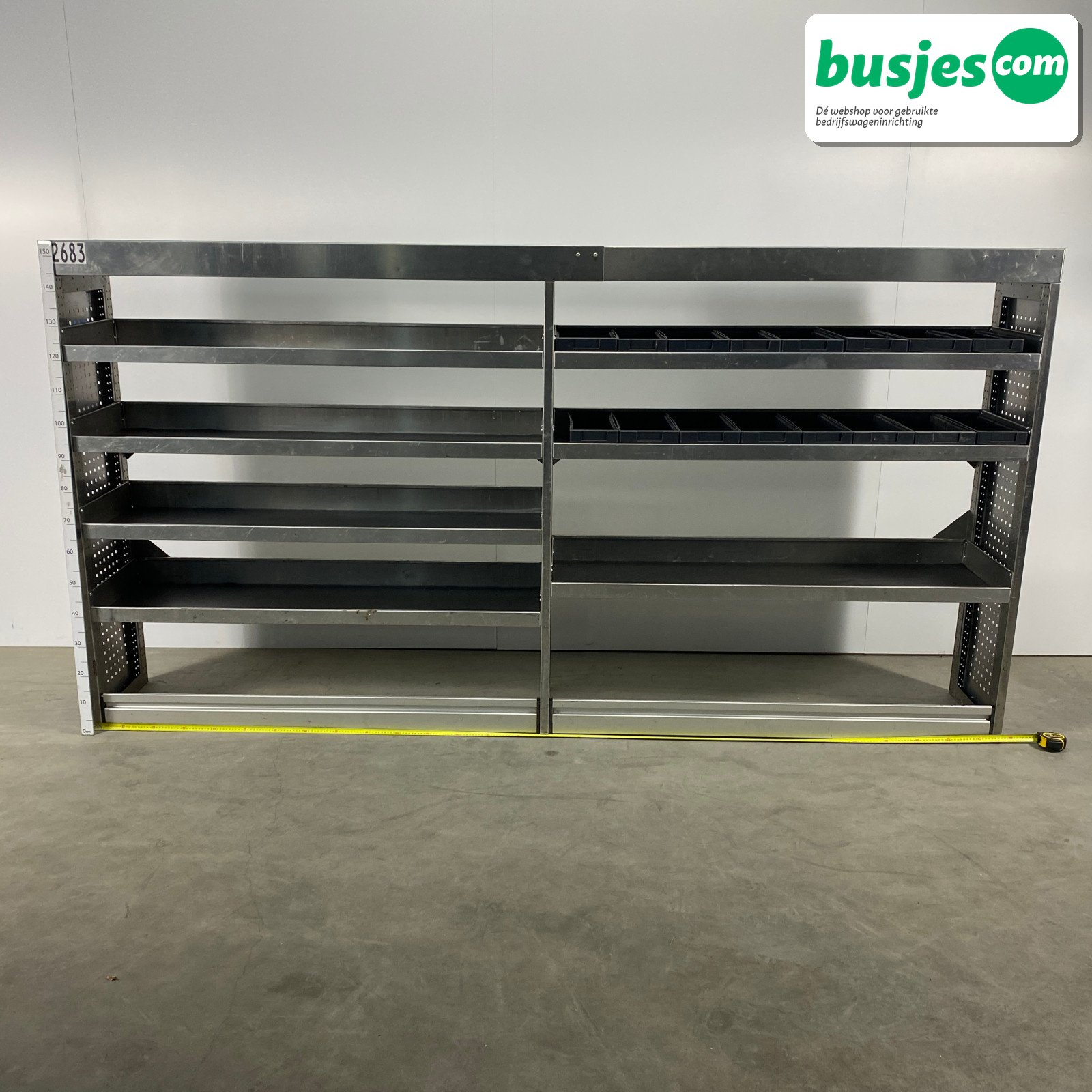 Aluca bedrijfswageninrichting 2970x420x1550mm (2683)