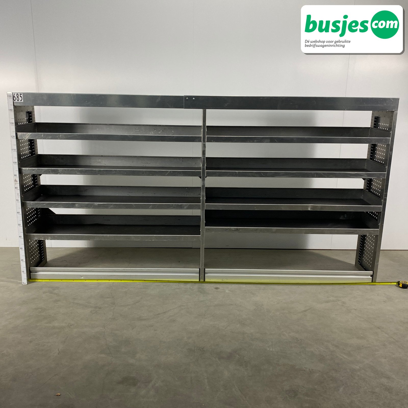 Aluca bedrijfswageninrichting 2970x420x1550mm (2685)