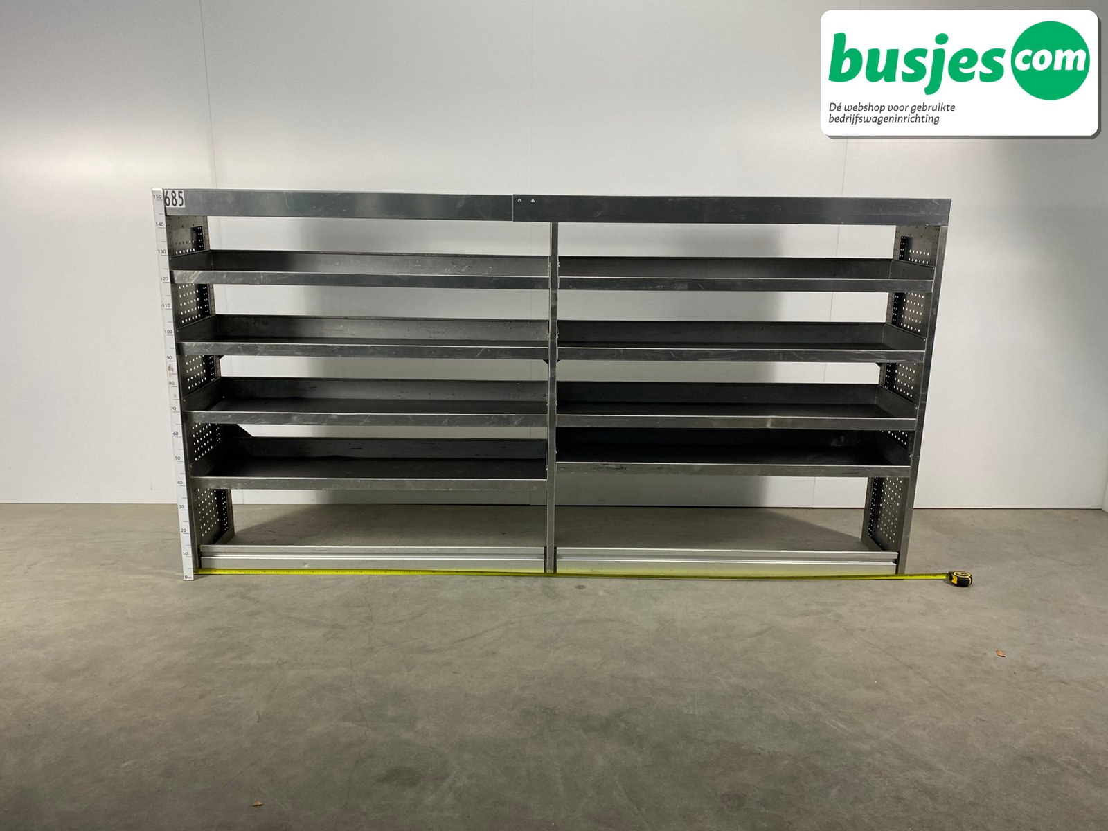 Aluca bedrijfswageninrichting 2970x420x1550mm (2685) - Afbeelding 2