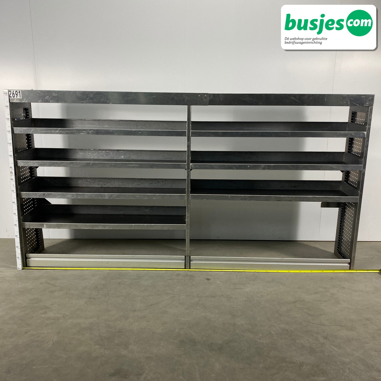 Aluca bedrijfswageninrichting 2970x420x1550mm (2691)