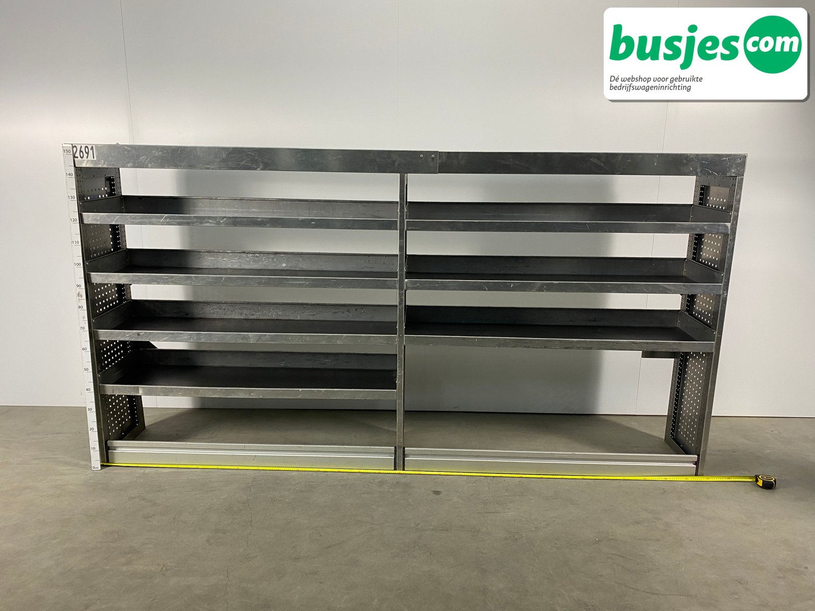 Aluca bedrijfswageninrichting 2970x420x1550mm (2691) - Afbeelding 3
