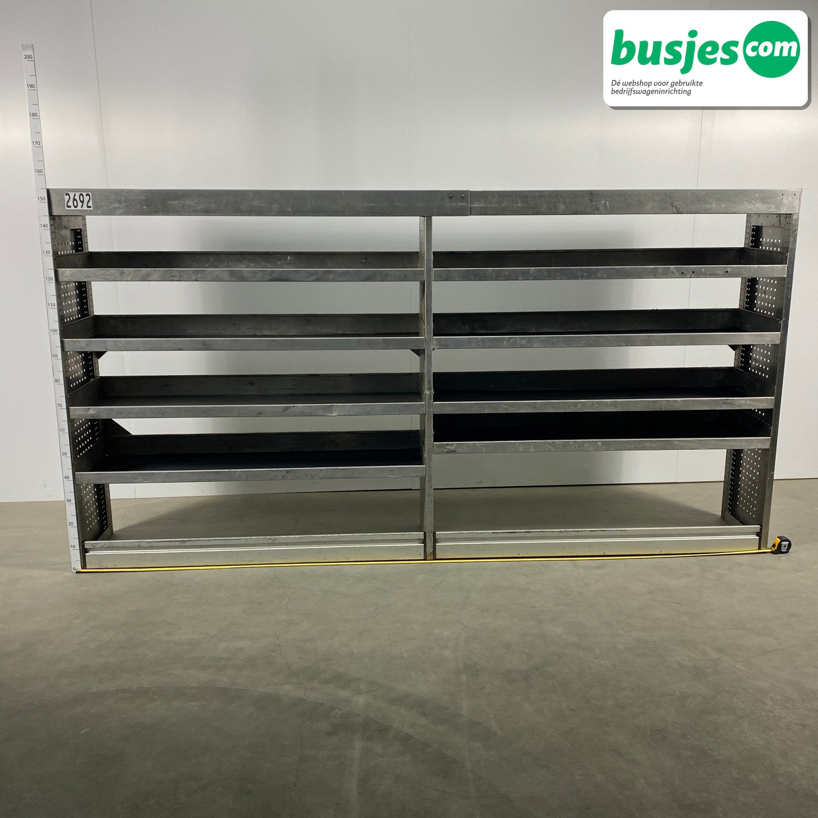 Aluca bedrijfswageninrichting 2970x420x1545mm (2692)