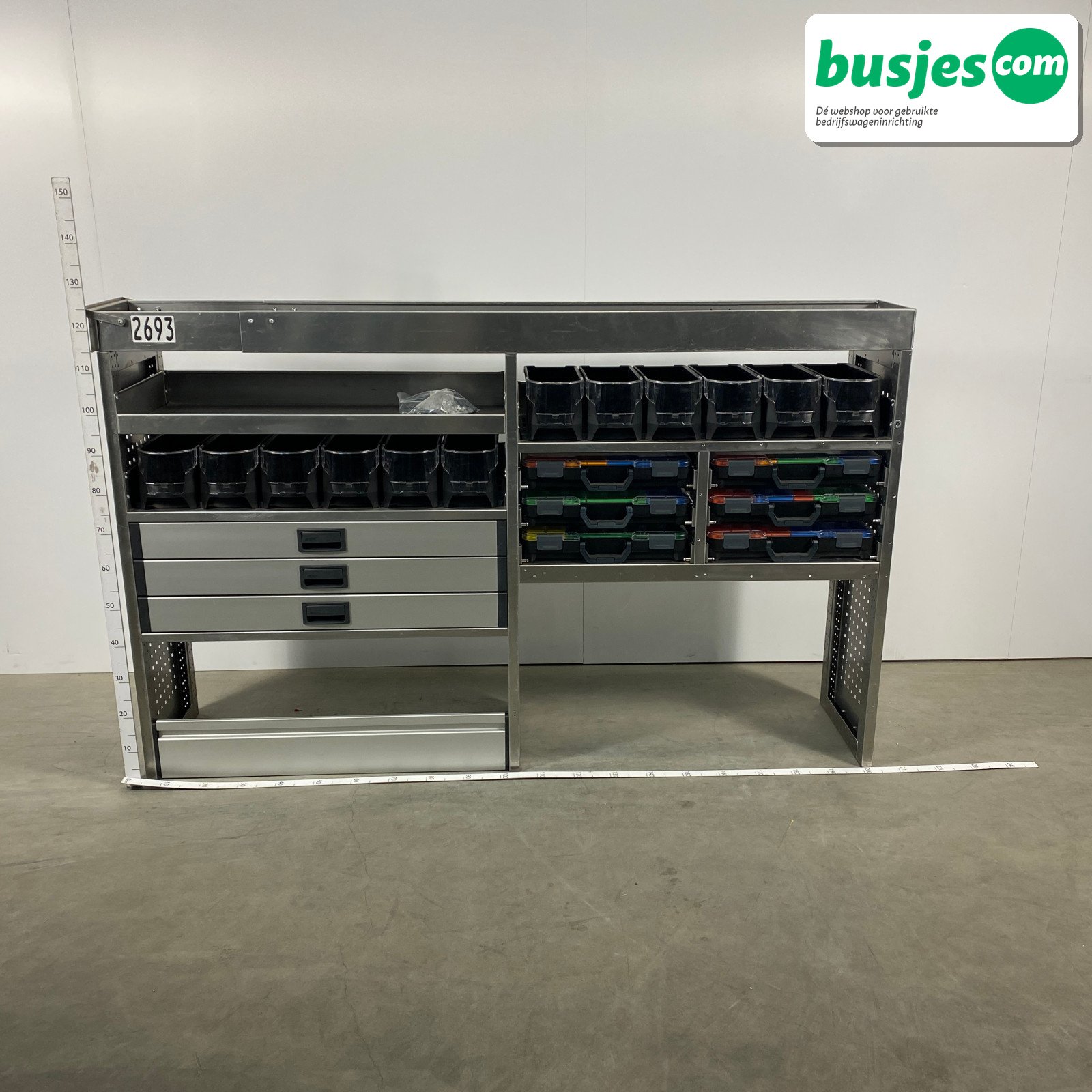 Aluca bedrijfswageninrichting 2040x420x1270mm (2693)