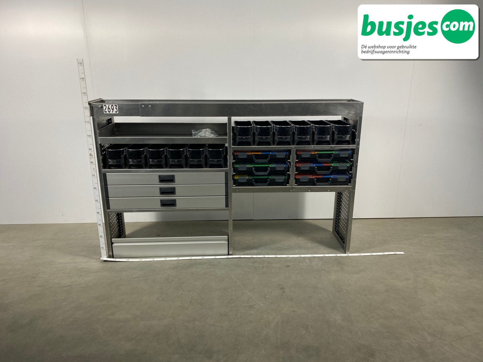 Aluca bedrijfswageninrichting 2040x420x1270mm (2693) - Afbeelding 3