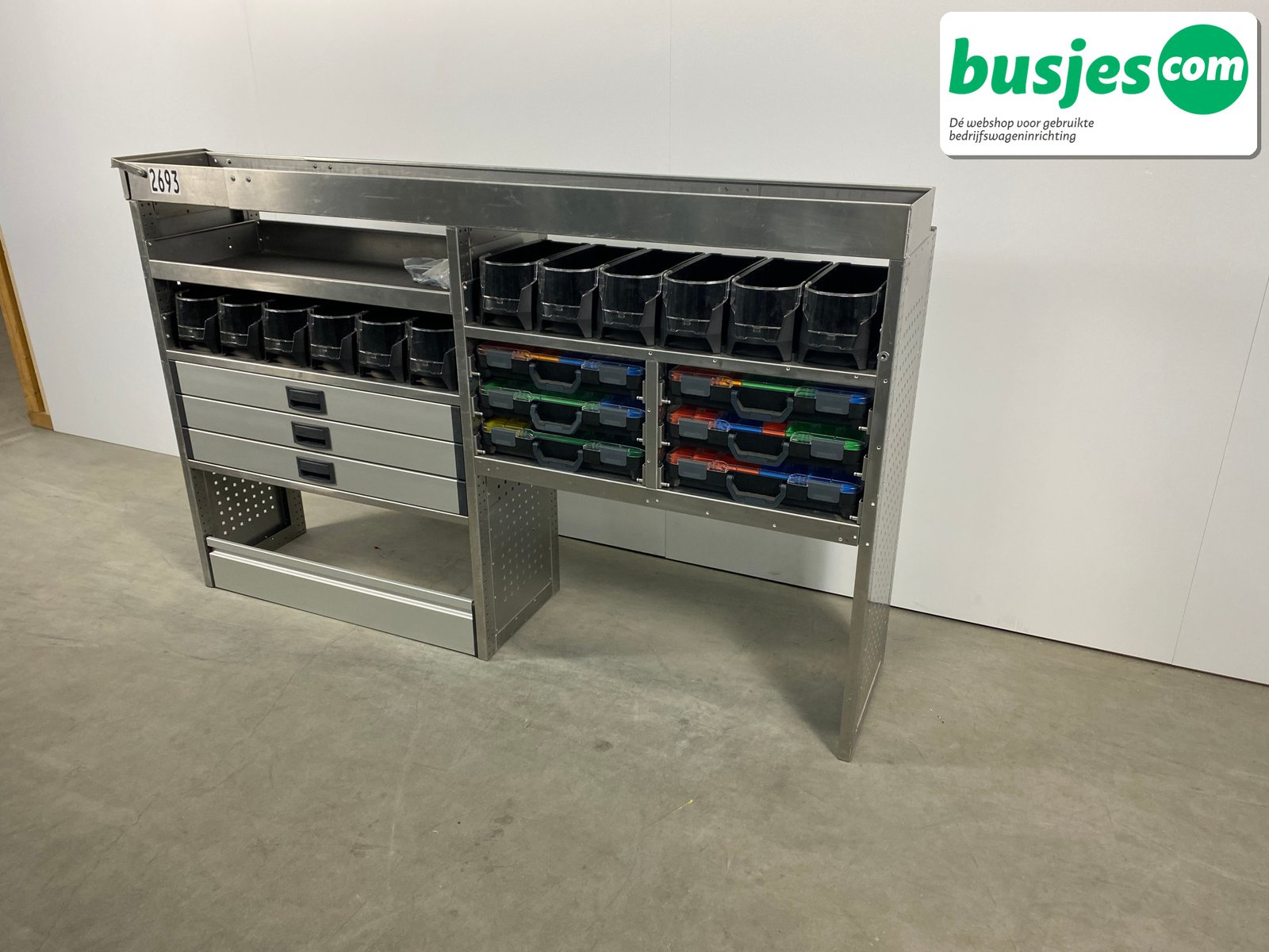 Aluca bedrijfswageninrichting 2040x420x1270mm (2693) - Afbeelding 4