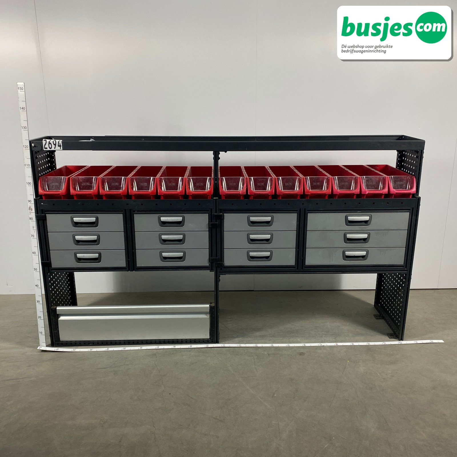 Modul bedrijfswagen inrichting 2190x485x1240mm (2694)