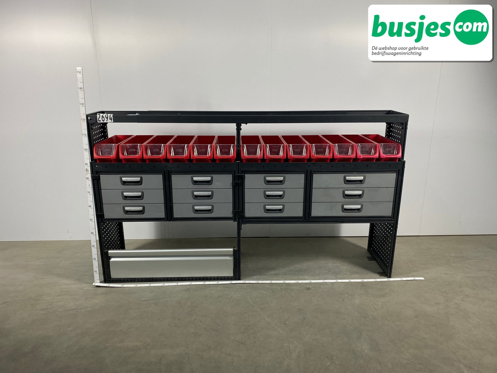 Modul bedrijfswagen inrichting 2190x485x1240mm (2694) - Afbeelding 3