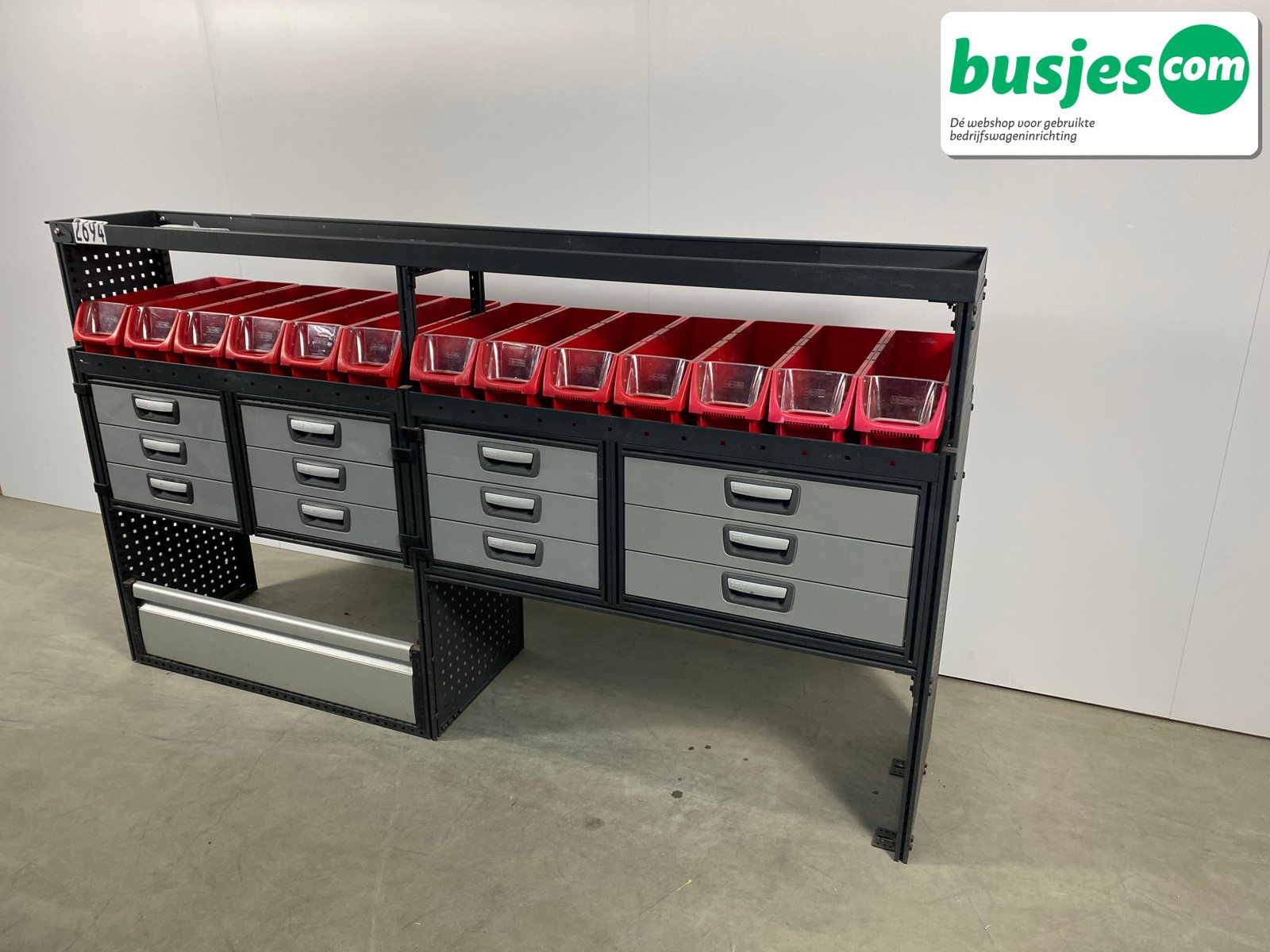 Modul bedrijfswagen inrichting 2190x485x1240mm (2694) - Afbeelding 4