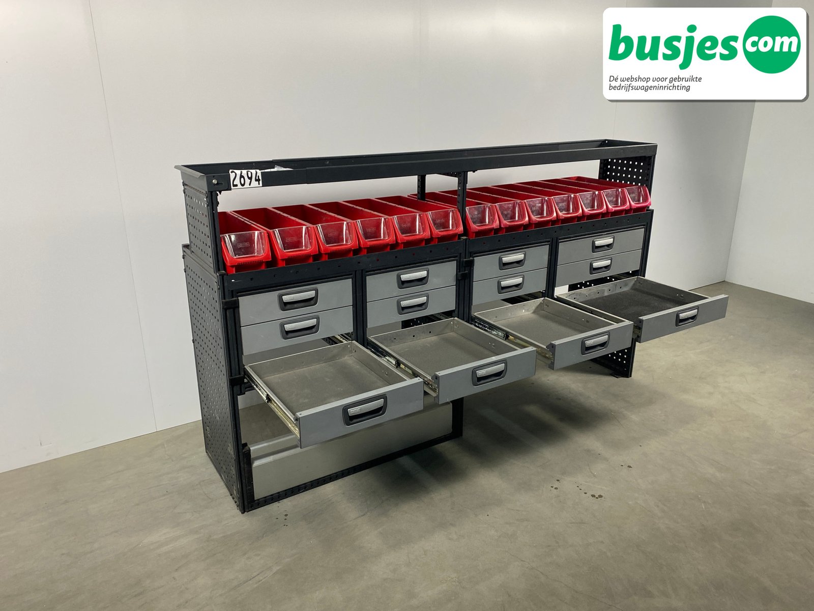 Modul bedrijfswagen inrichting 2190x485x1240mm (2694) - Afbeelding 7