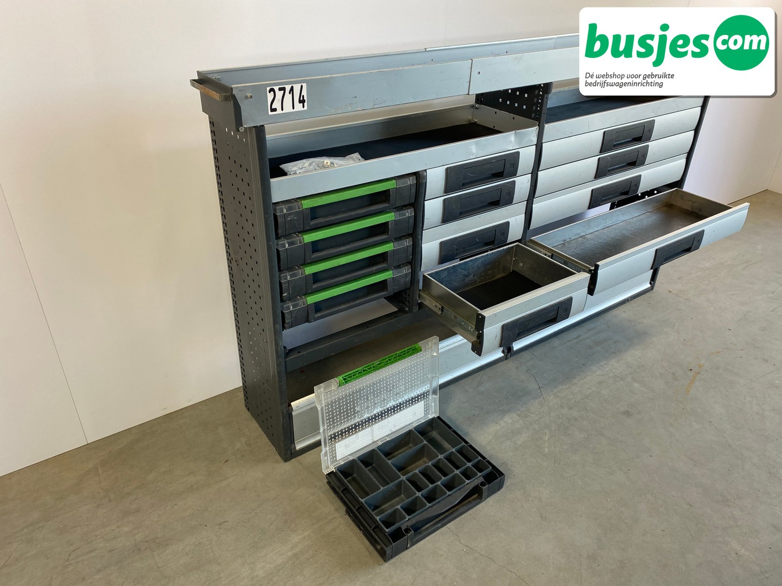 Aluca bedrijfswageninrichting 2055x320x1110mm (2714) - Afbeelding 6