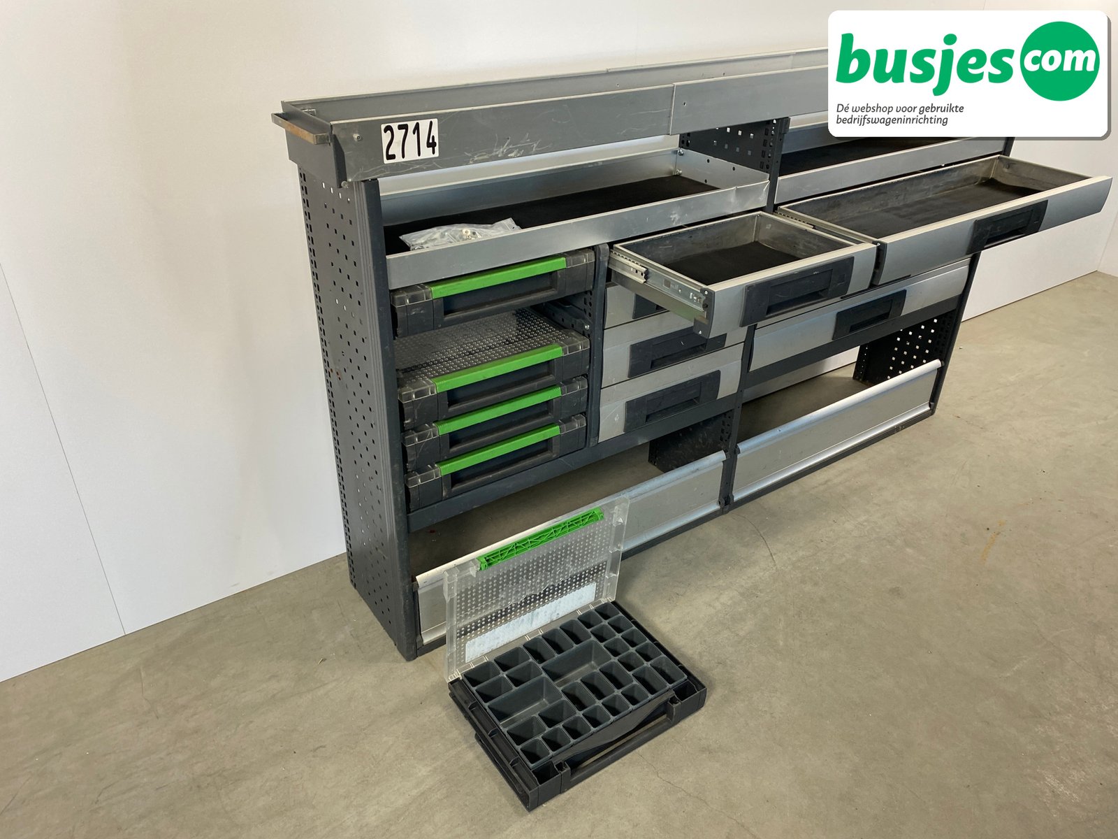 Aluca bedrijfswageninrichting 2055x320x1110mm (2714) - Afbeelding 9
