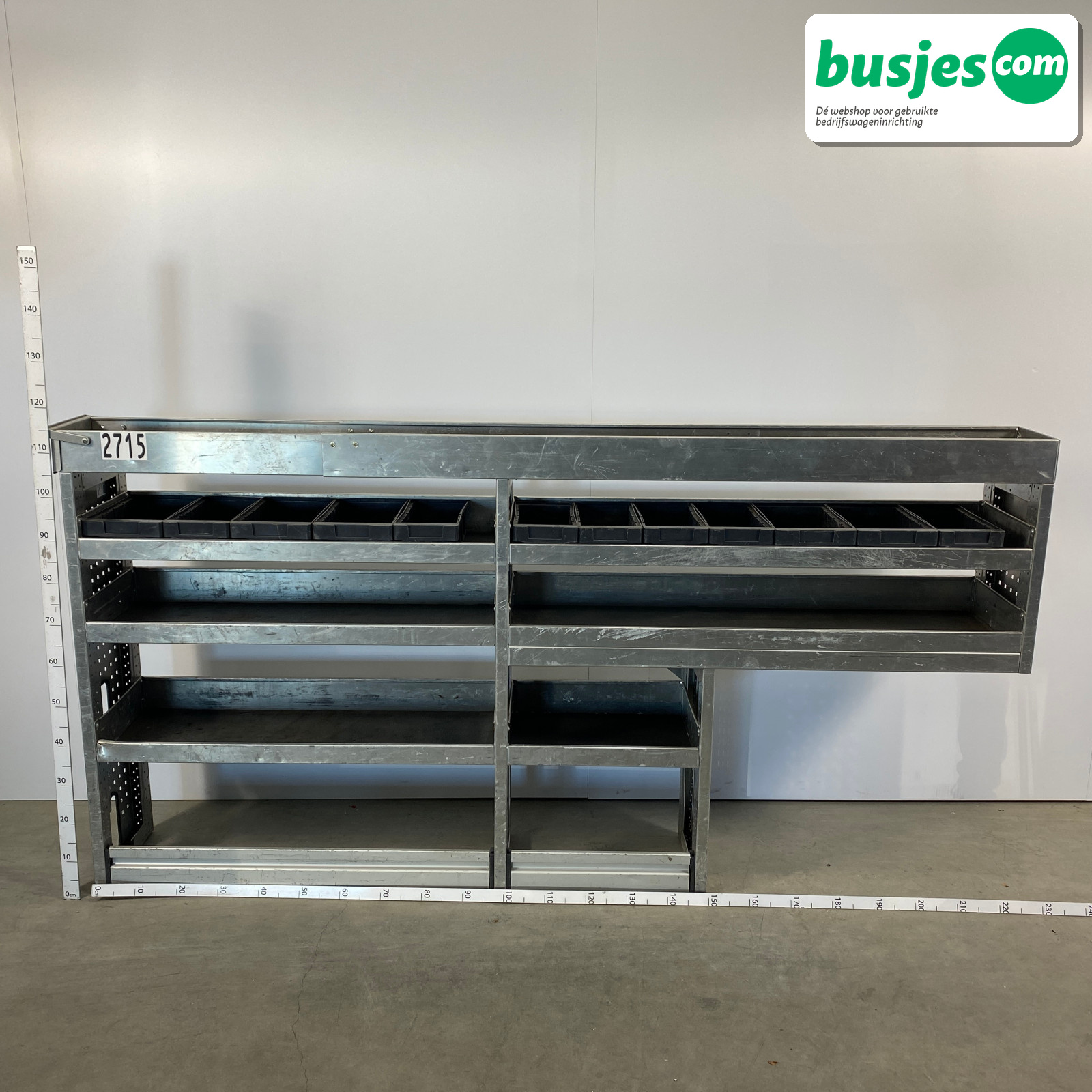 Aluca bedrijfswageninrichting 2280x335x1155mm (2715)