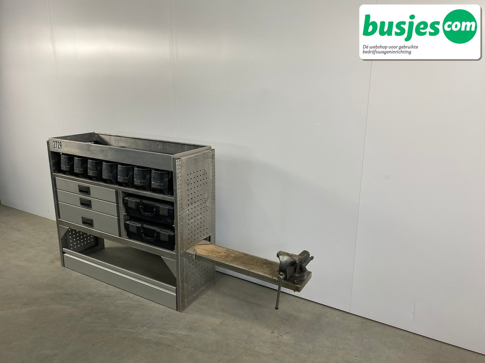 Aluca bedrijfswageninrichting 1500x420x1075mm (2729) - Afbeelding 3