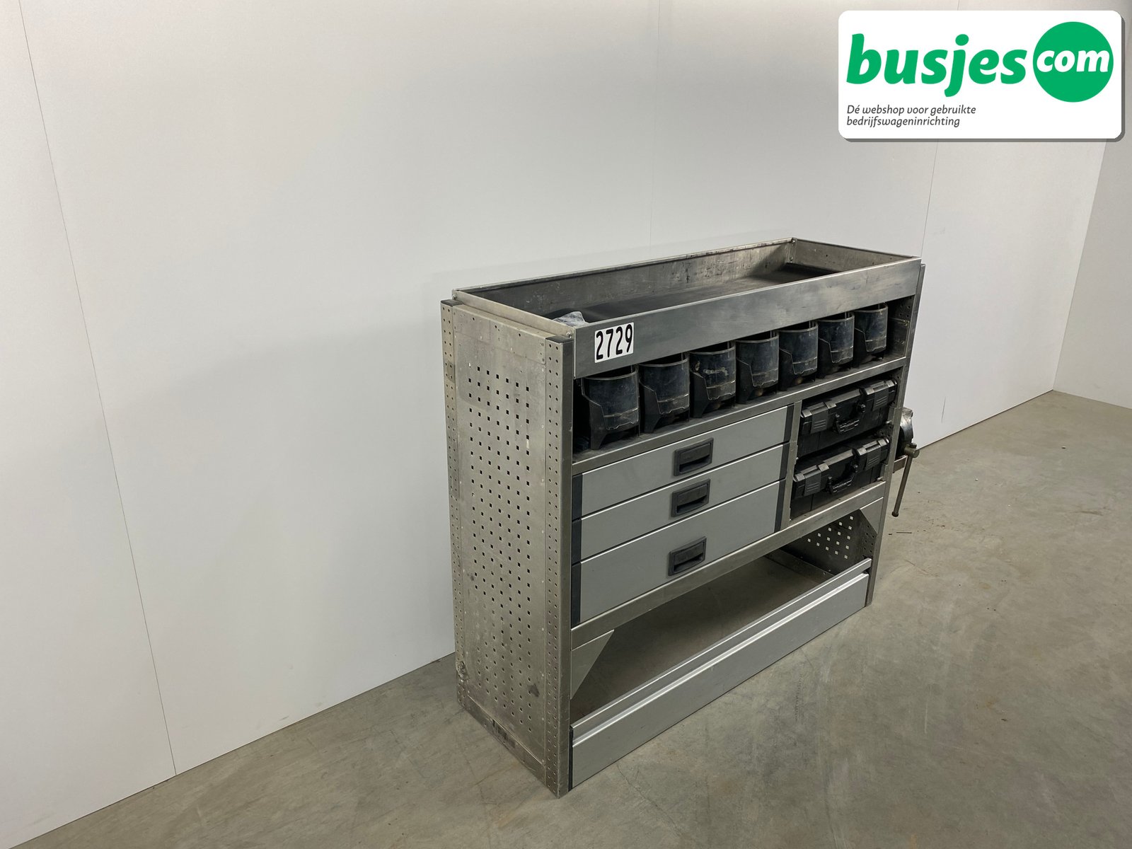 Aluca bedrijfswageninrichting 1500x420x1075mm (2729) - Afbeelding 4