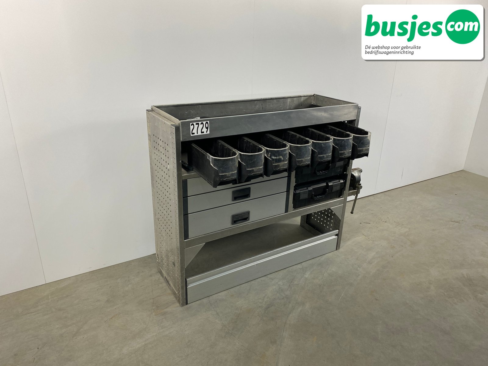 Aluca bedrijfswageninrichting 1500x420x1075mm (2729) - Afbeelding 9