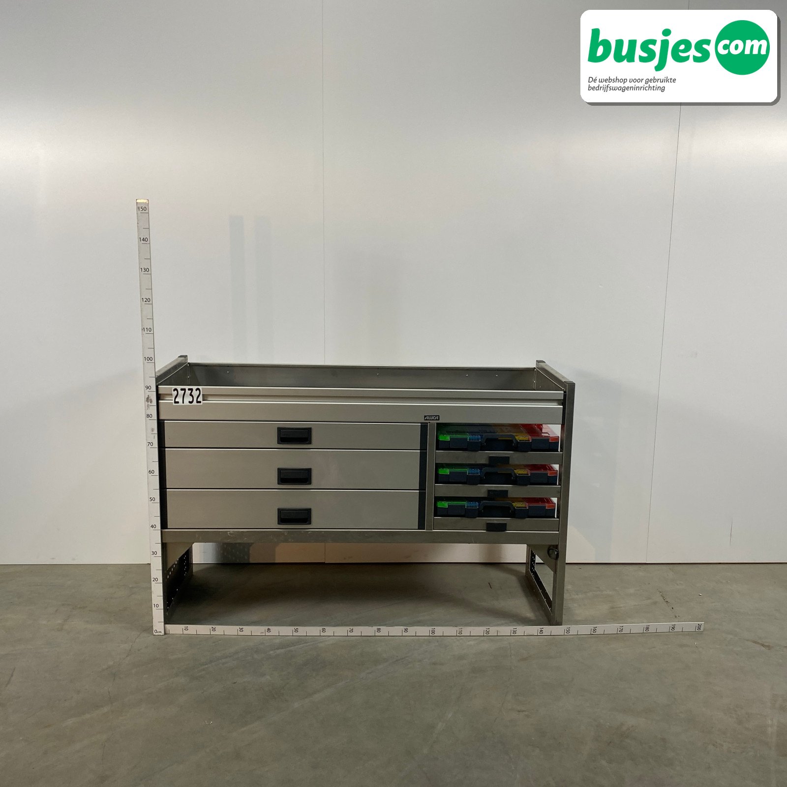 Aluca bedrijfswageninrichting 1500x520x950mm (2732)