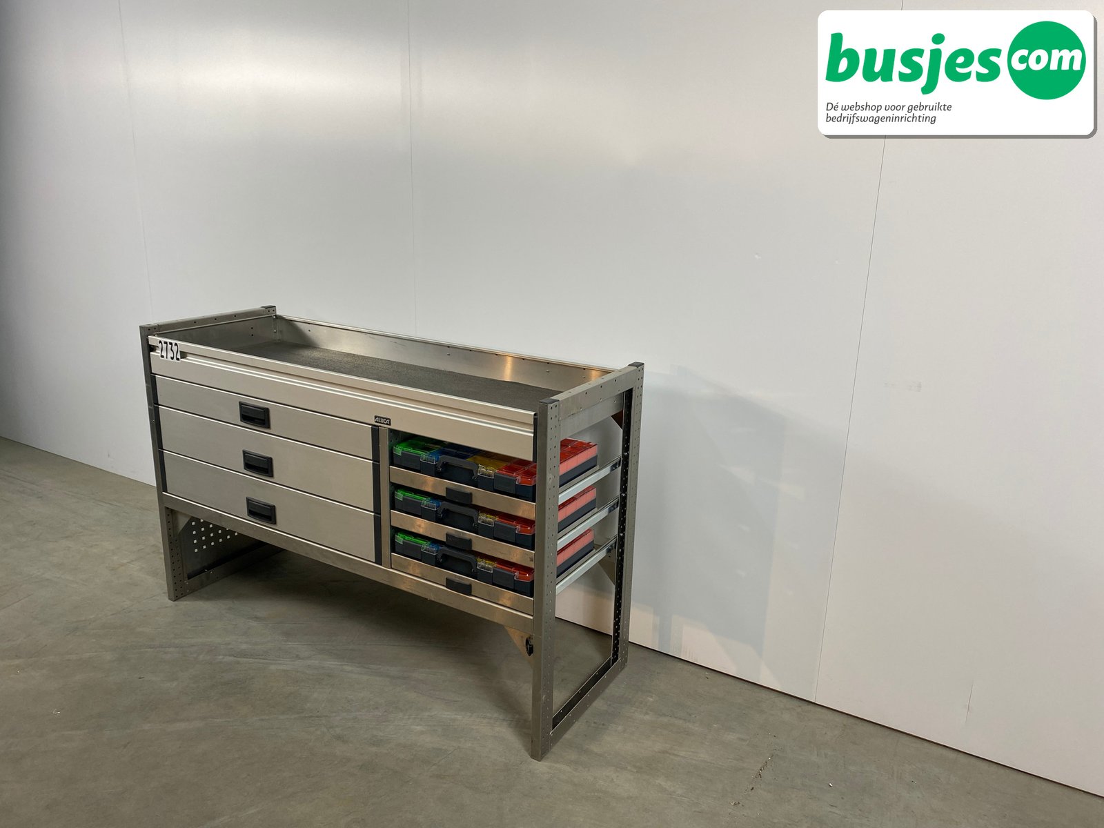 Aluca bedrijfswageninrichting 1500x520x950mm (2732) - Afbeelding 3
