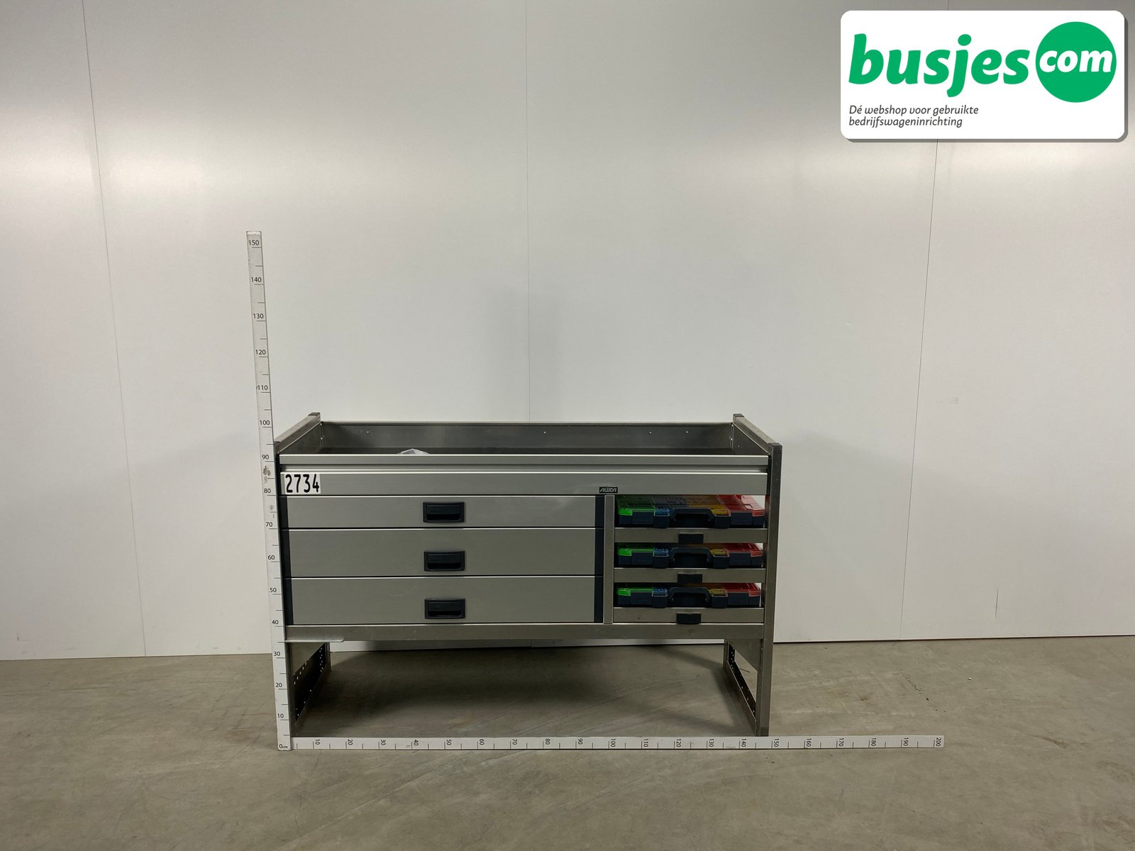 Aluca bedrijfswageninrichting 1500x520x950mm (2734) - Afbeelding 2