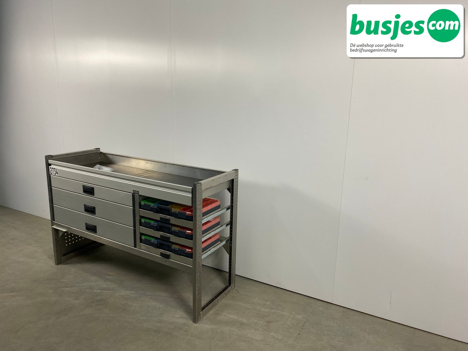 Aluca bedrijfswageninrichting 1500x520x950mm (2734) - Afbeelding 3