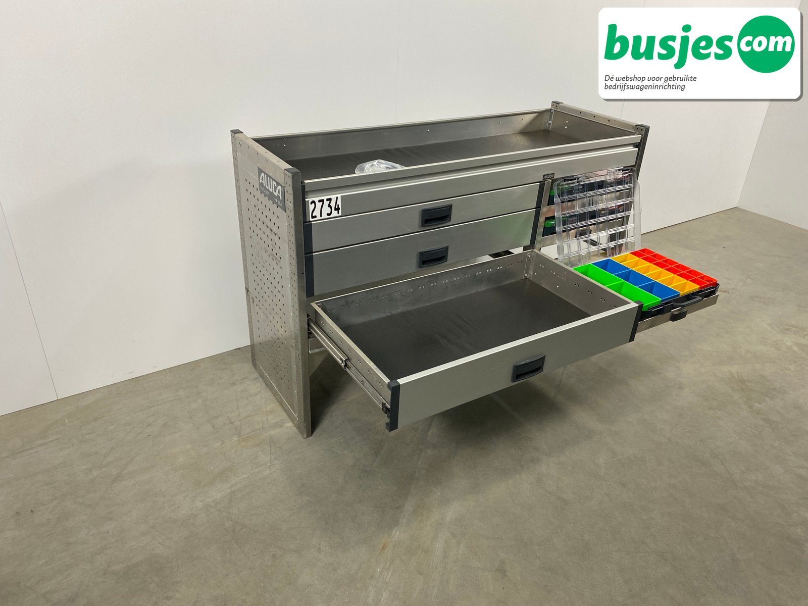 Aluca bedrijfswageninrichting 1500x520x950mm (2734) - Afbeelding 5