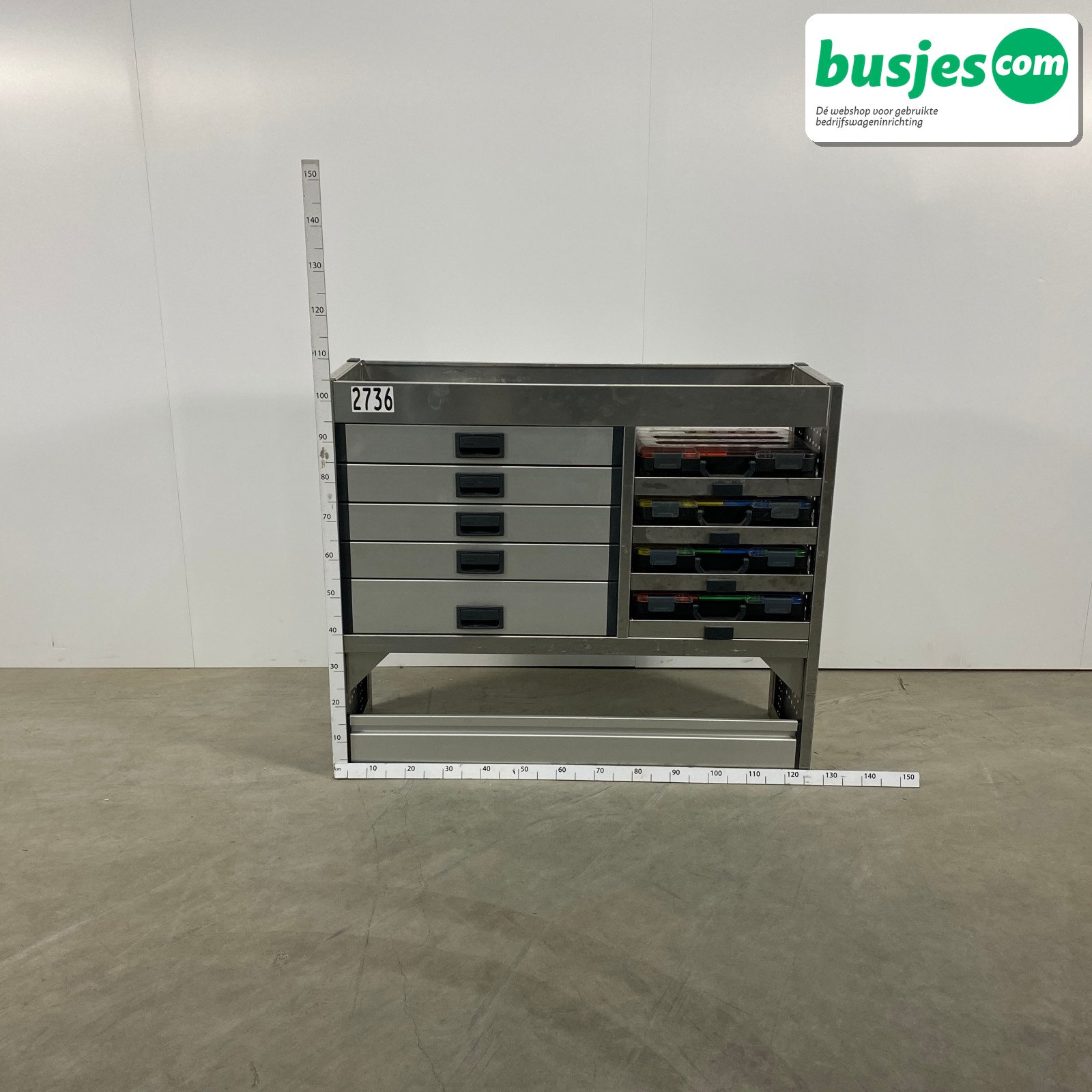 Aluca bedrijfswageninrichting 1255x420x1050mm (2736)