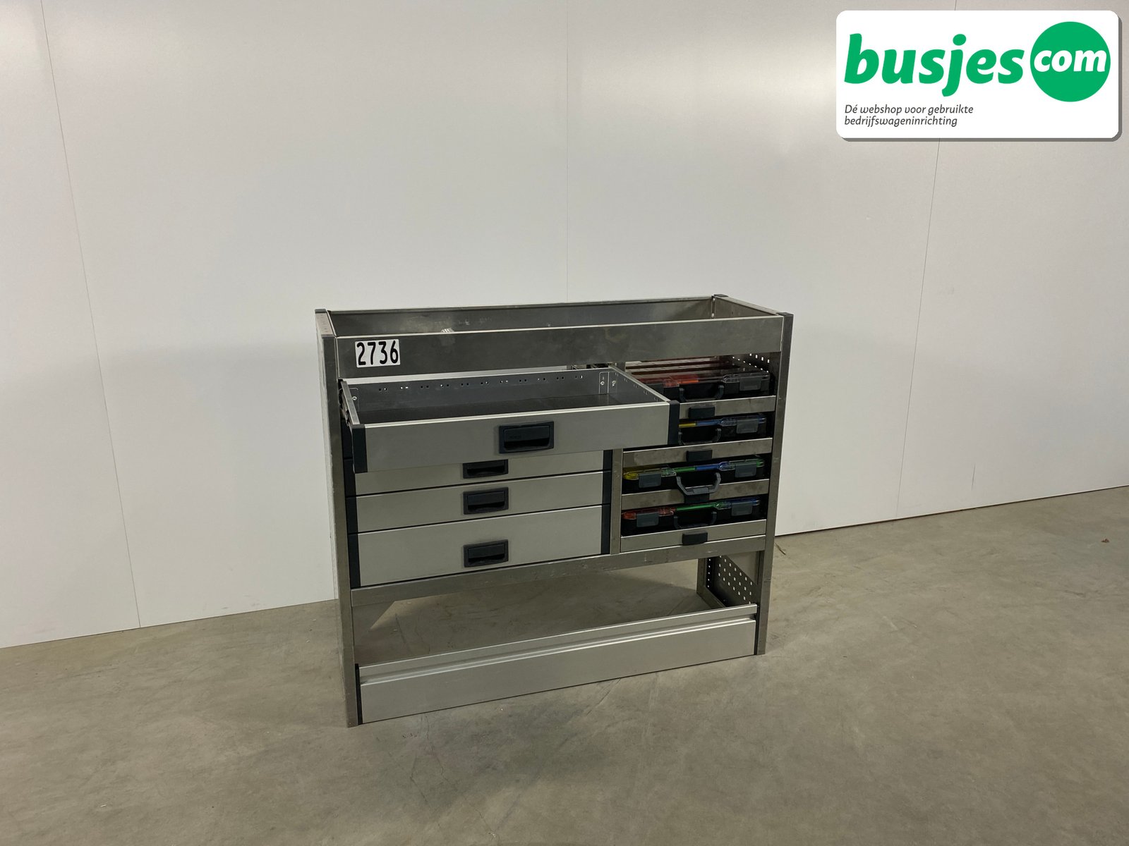 Aluca bedrijfswageninrichting 1255x420x1050mm (2736) - Afbeelding 10