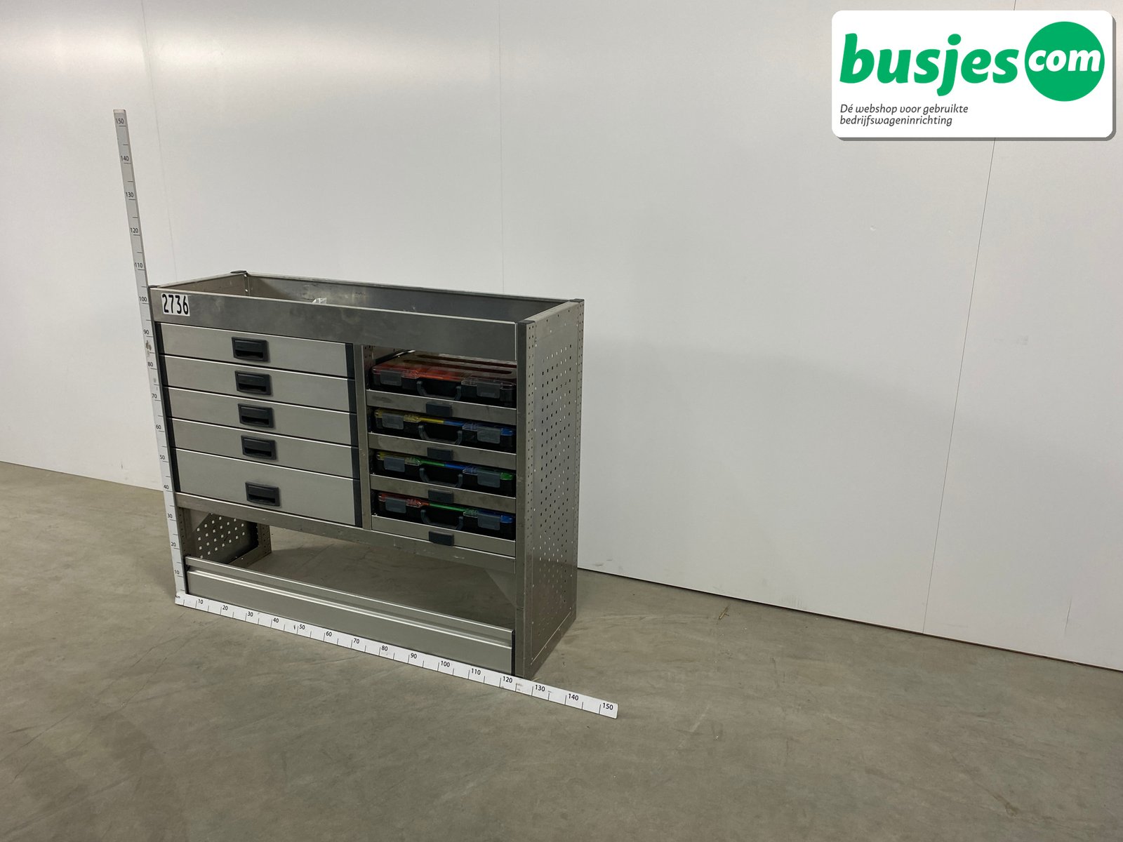 Aluca bedrijfswageninrichting 1255x420x1050mm (2736) - Afbeelding 3