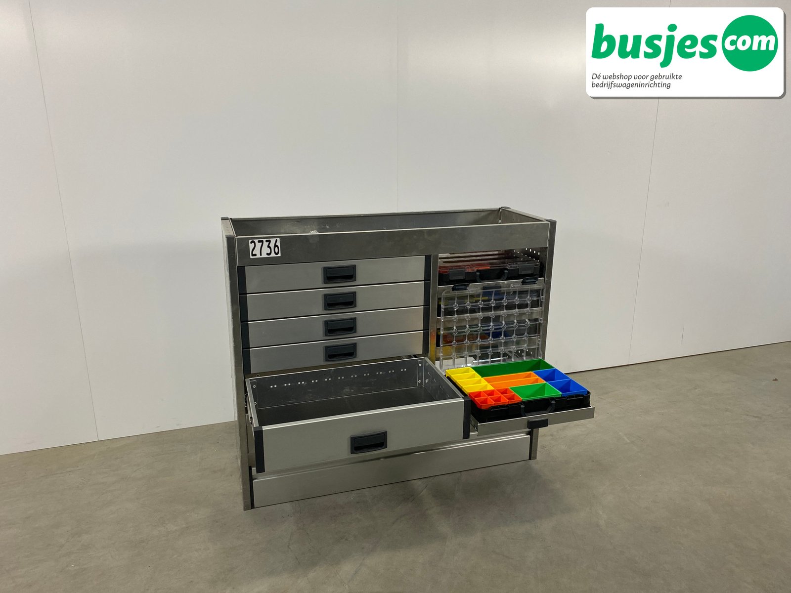 Aluca bedrijfswageninrichting 1255x420x1050mm (2736) - Afbeelding 6