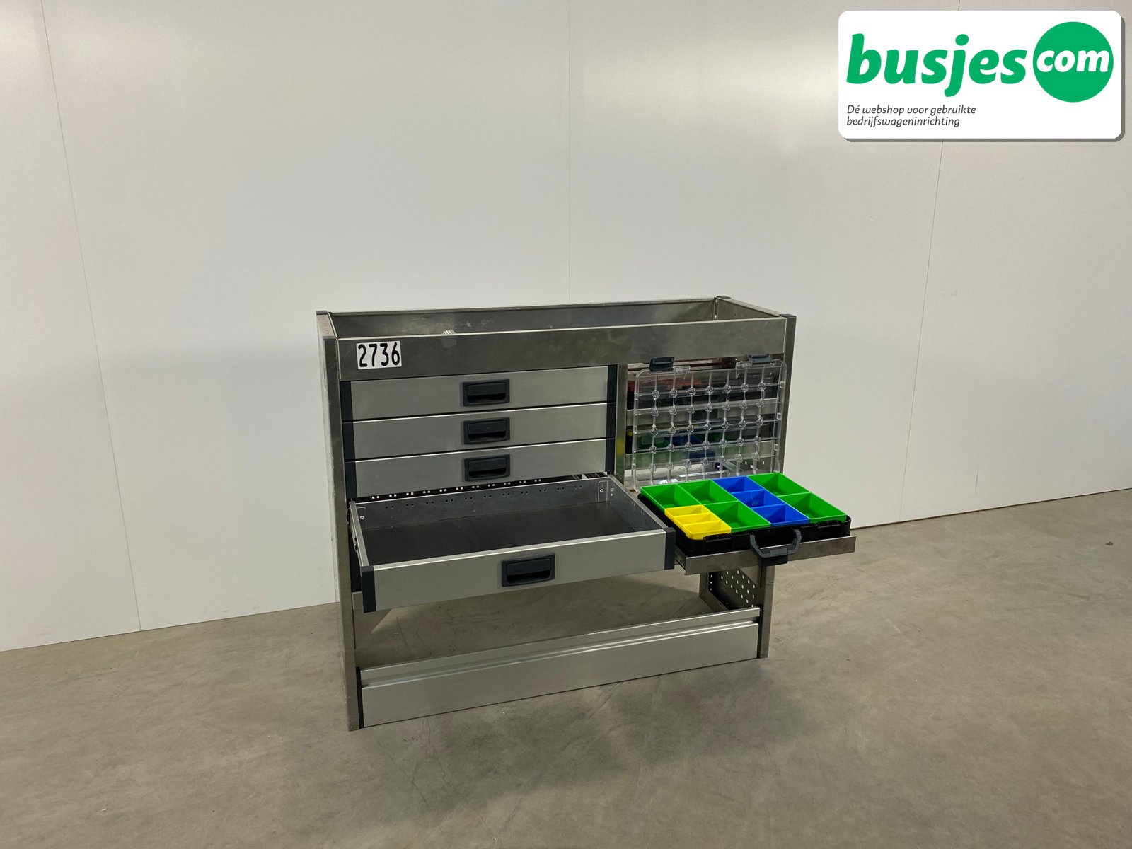 Aluca bedrijfswageninrichting 1255x420x1050mm (2736) - Afbeelding 7