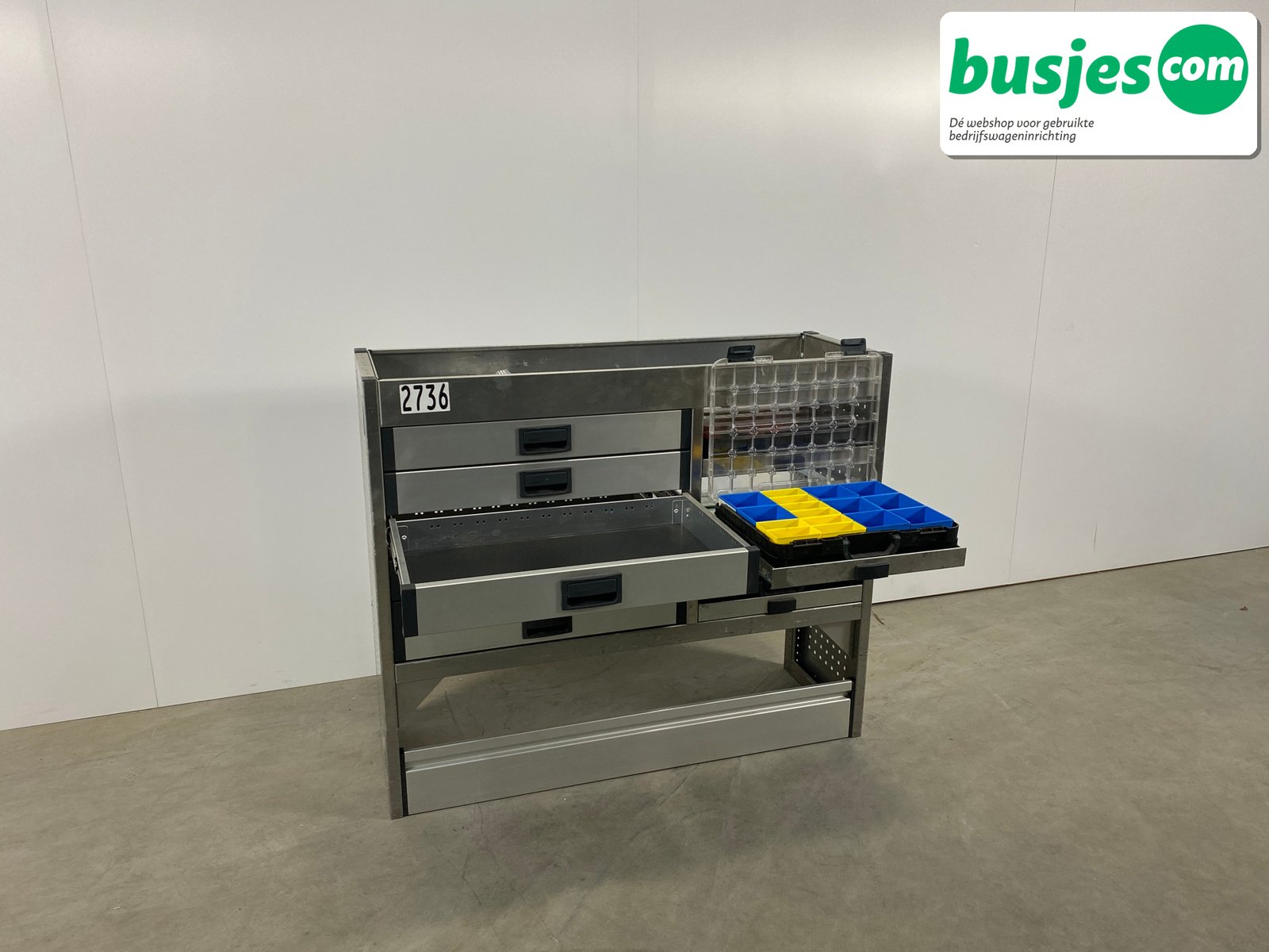 Aluca bedrijfswageninrichting 1255x420x1050mm (2736) - Afbeelding 8