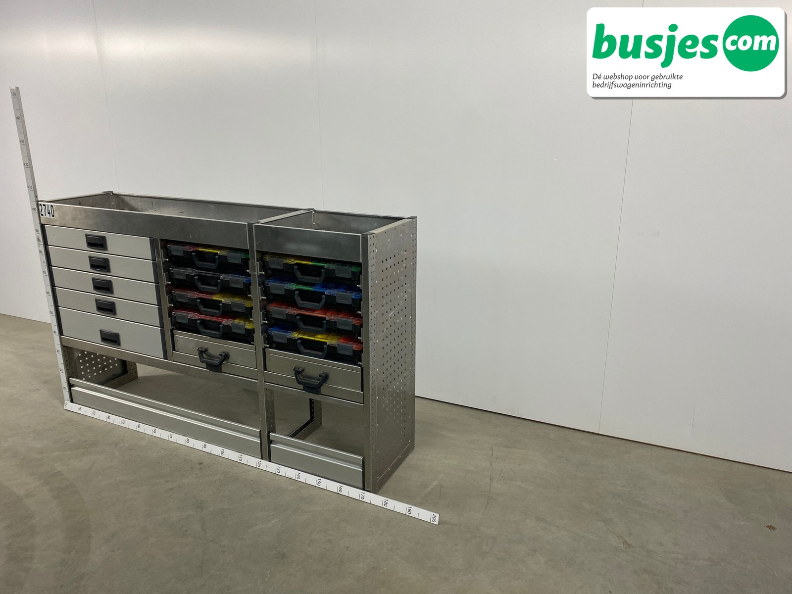 Aluca bedrijfswageninrichting 1750x420x1050mm (2740) - Afbeelding 3