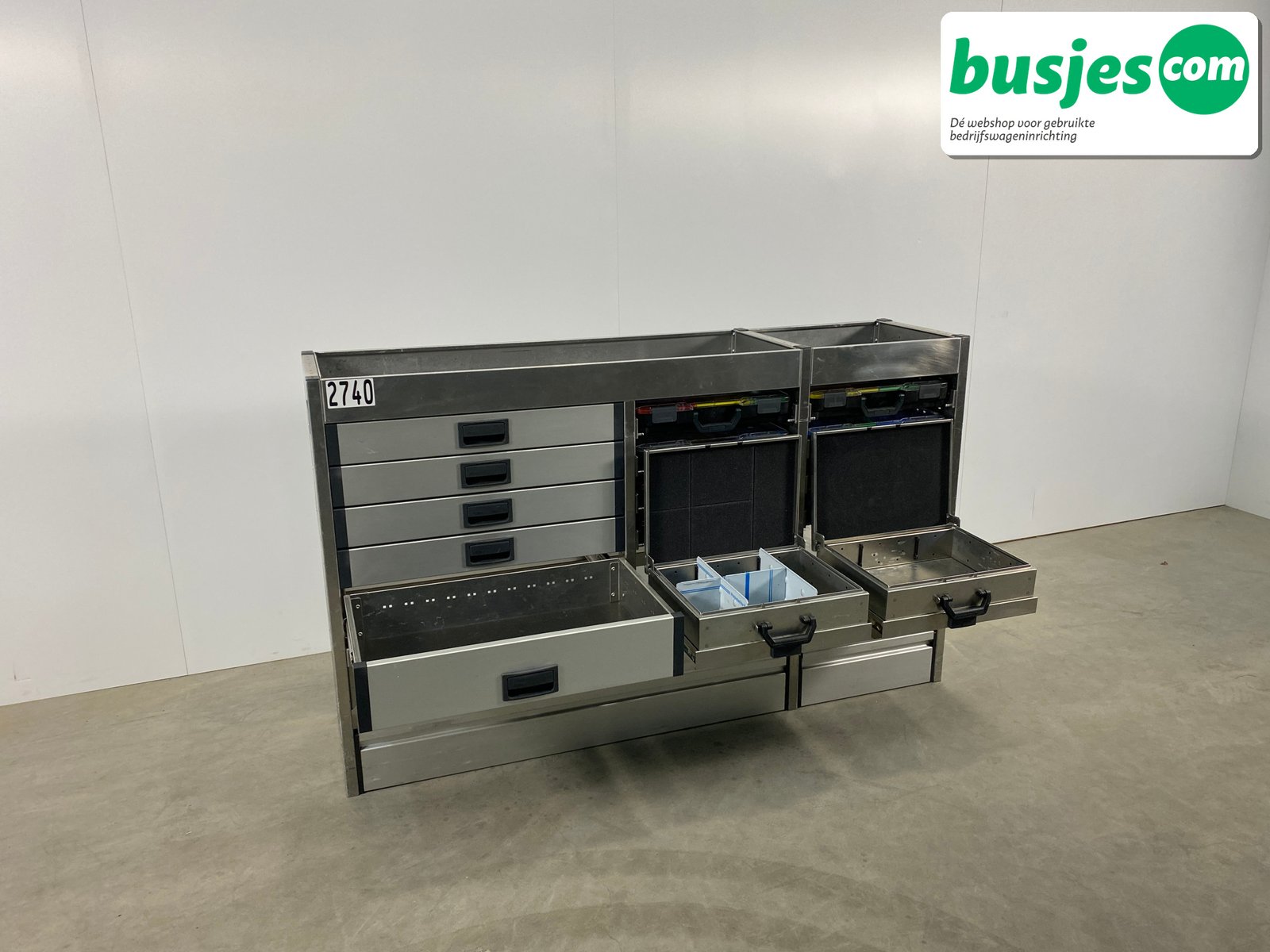 Aluca bedrijfswageninrichting 1750x420x1050mm (2740) - Afbeelding 5