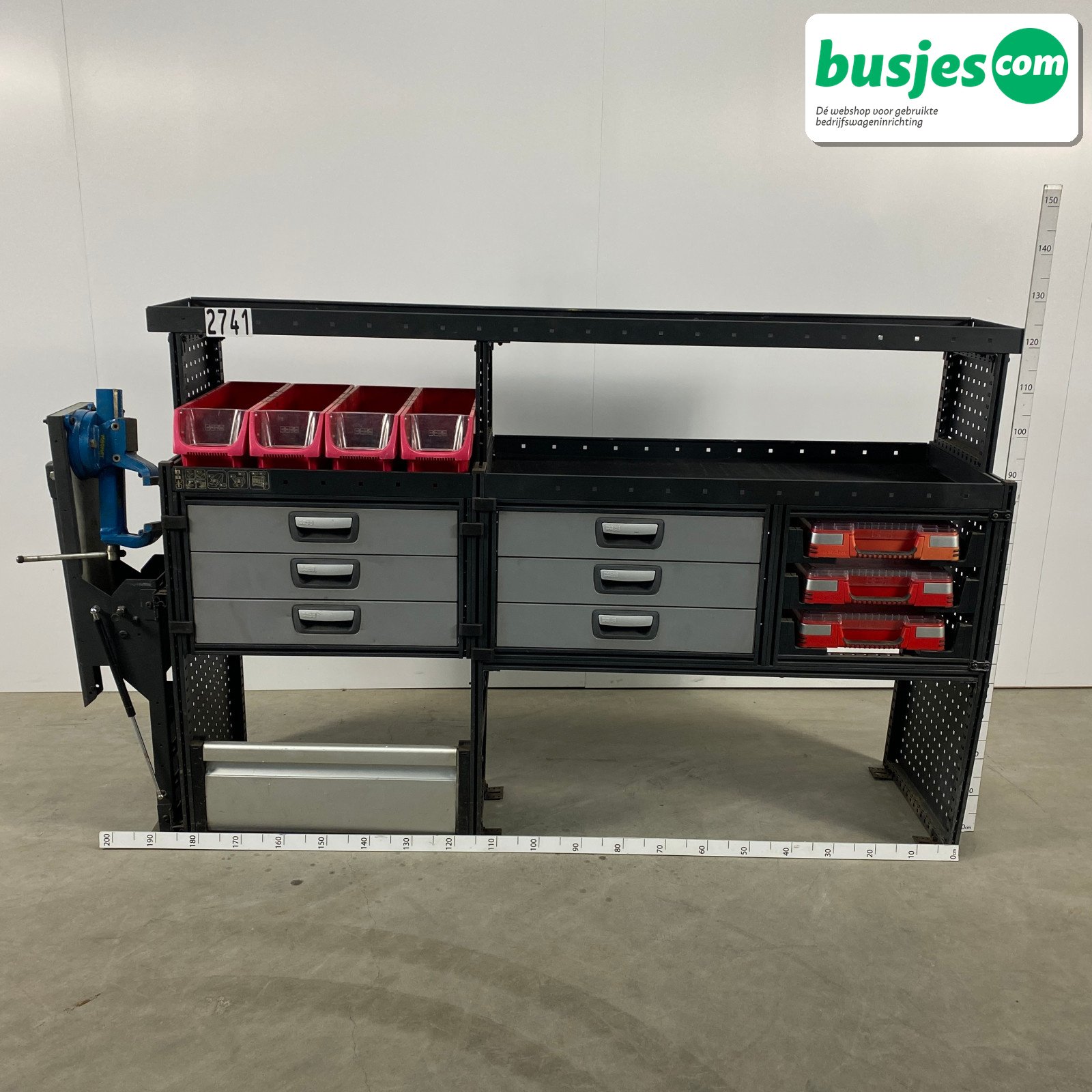 Modul bedrijfswagen inrichting 2160x490x1245mm (2741)