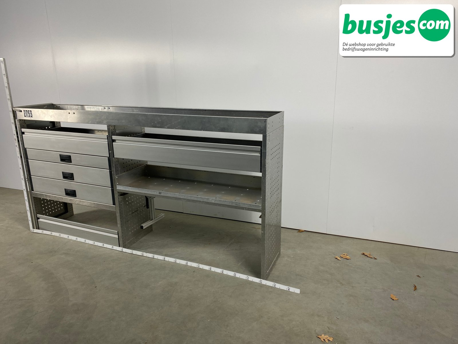 Aluca bedrijfswageninrichting 2280x420x1150mm (2753) - Afbeelding 3