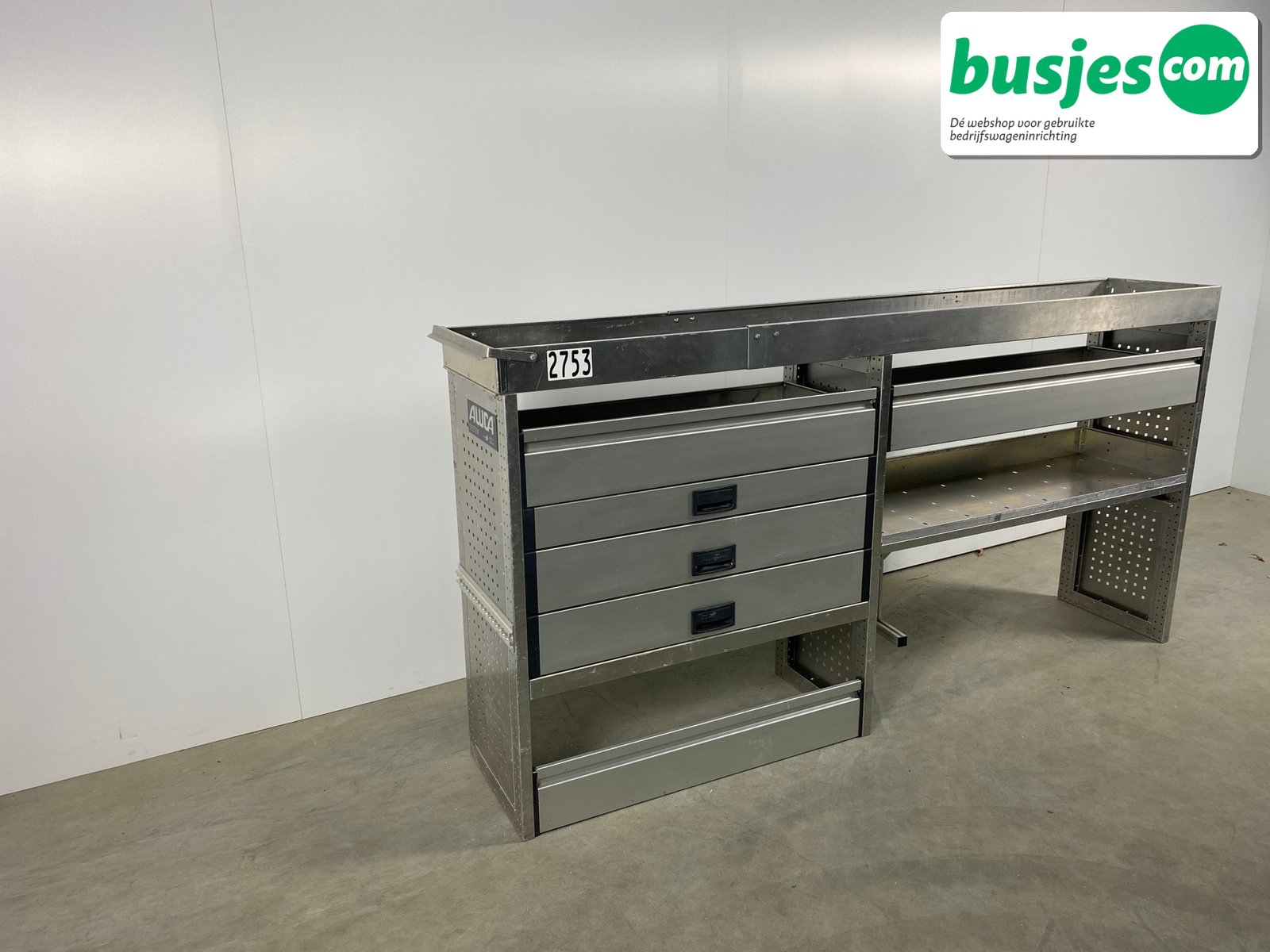 Aluca bedrijfswageninrichting 2280x420x1150mm (2753) - Afbeelding 4