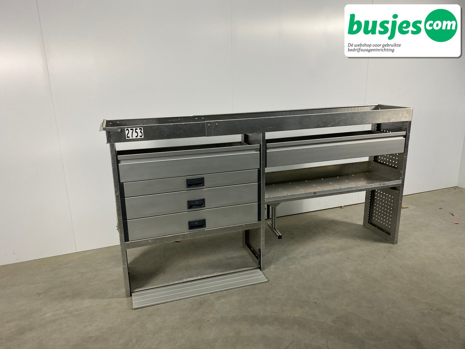 Aluca bedrijfswageninrichting 2280x420x1150mm (2753) - Afbeelding 5