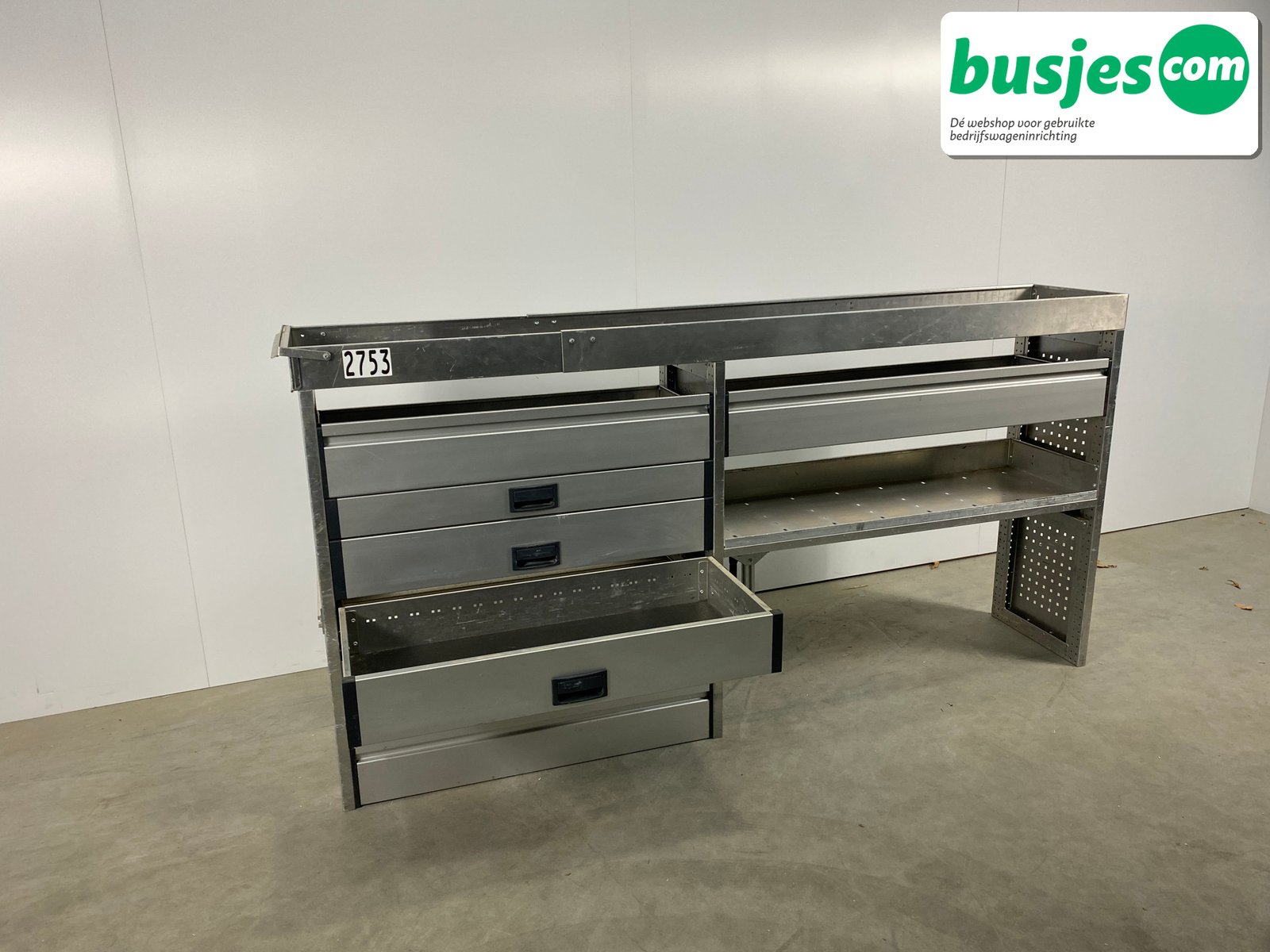 Aluca bedrijfswageninrichting 2280x420x1150mm (2753) - Afbeelding 6